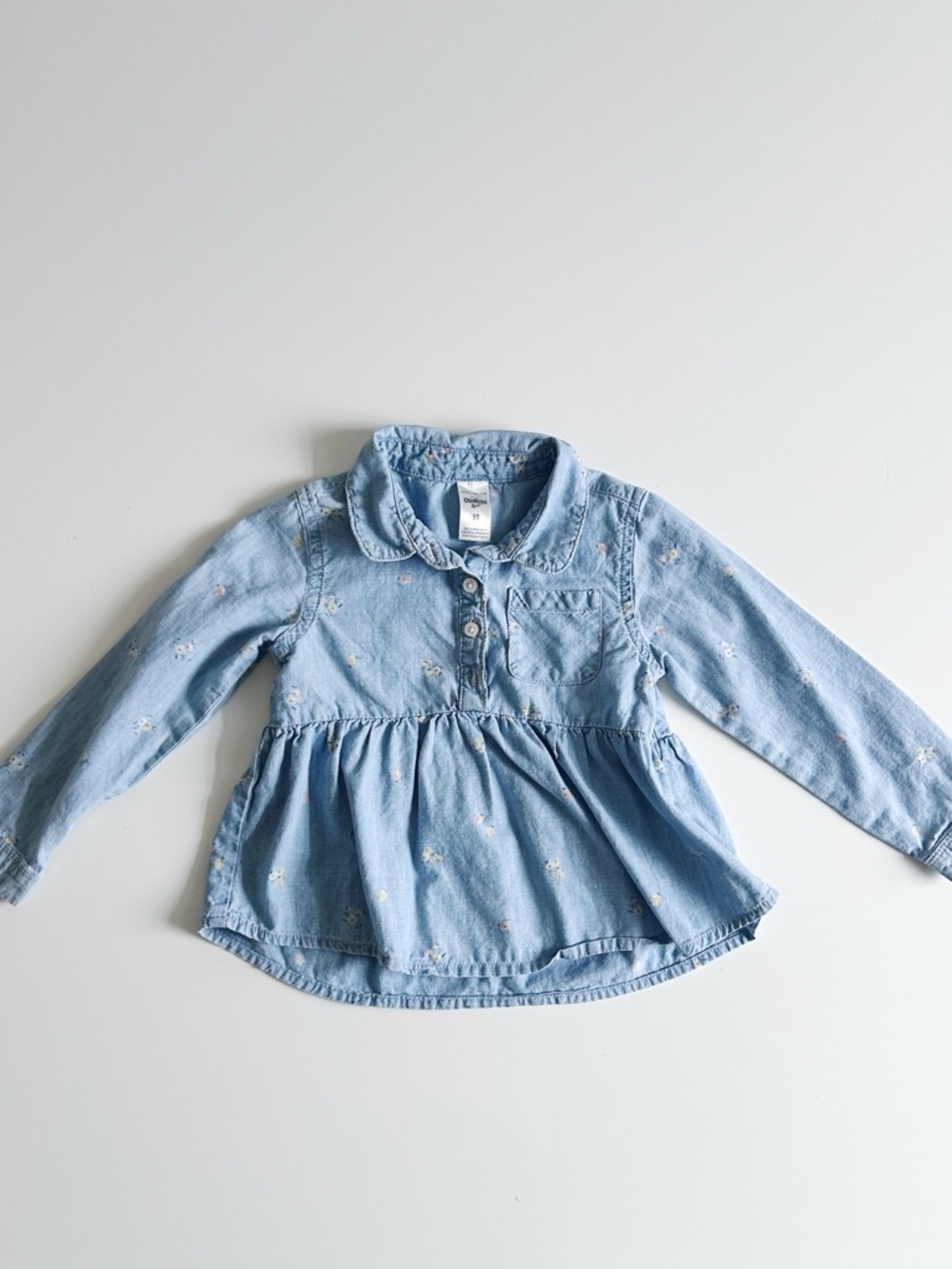 Oshkosh Cottage Floral Peplum Kids Top - 3T